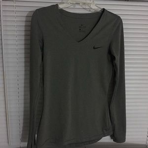 Gray Nike long sleeve